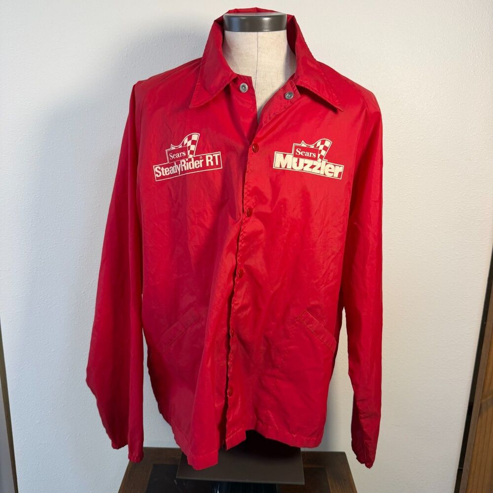 Vintage Sears SteadyRider RT Muzzler Swingster Racing Jacket XXL Red AutoVintage
